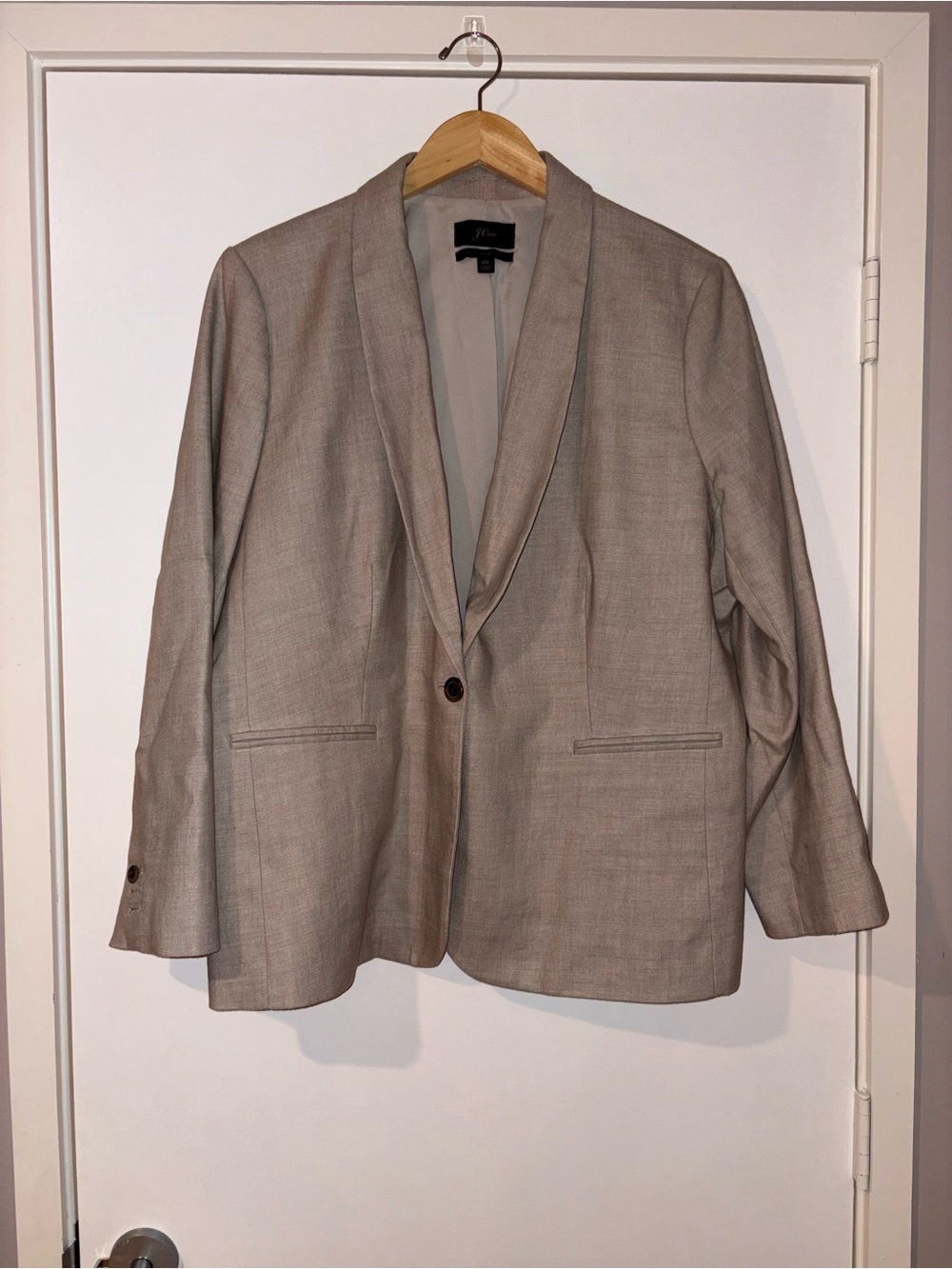 J. Crew 'Parke' Single-Button Blazer in Light Tan